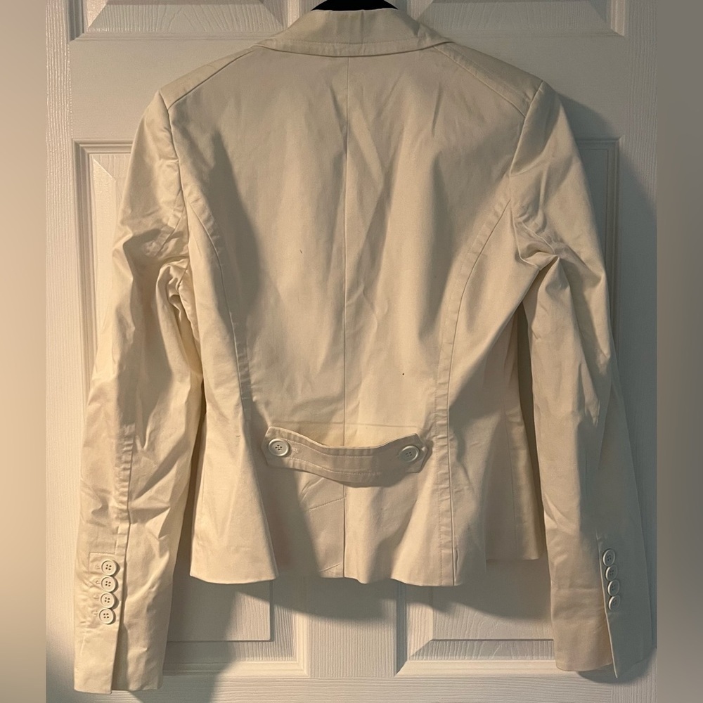 Women's Context White 2 Button Collared Blazer - image 4